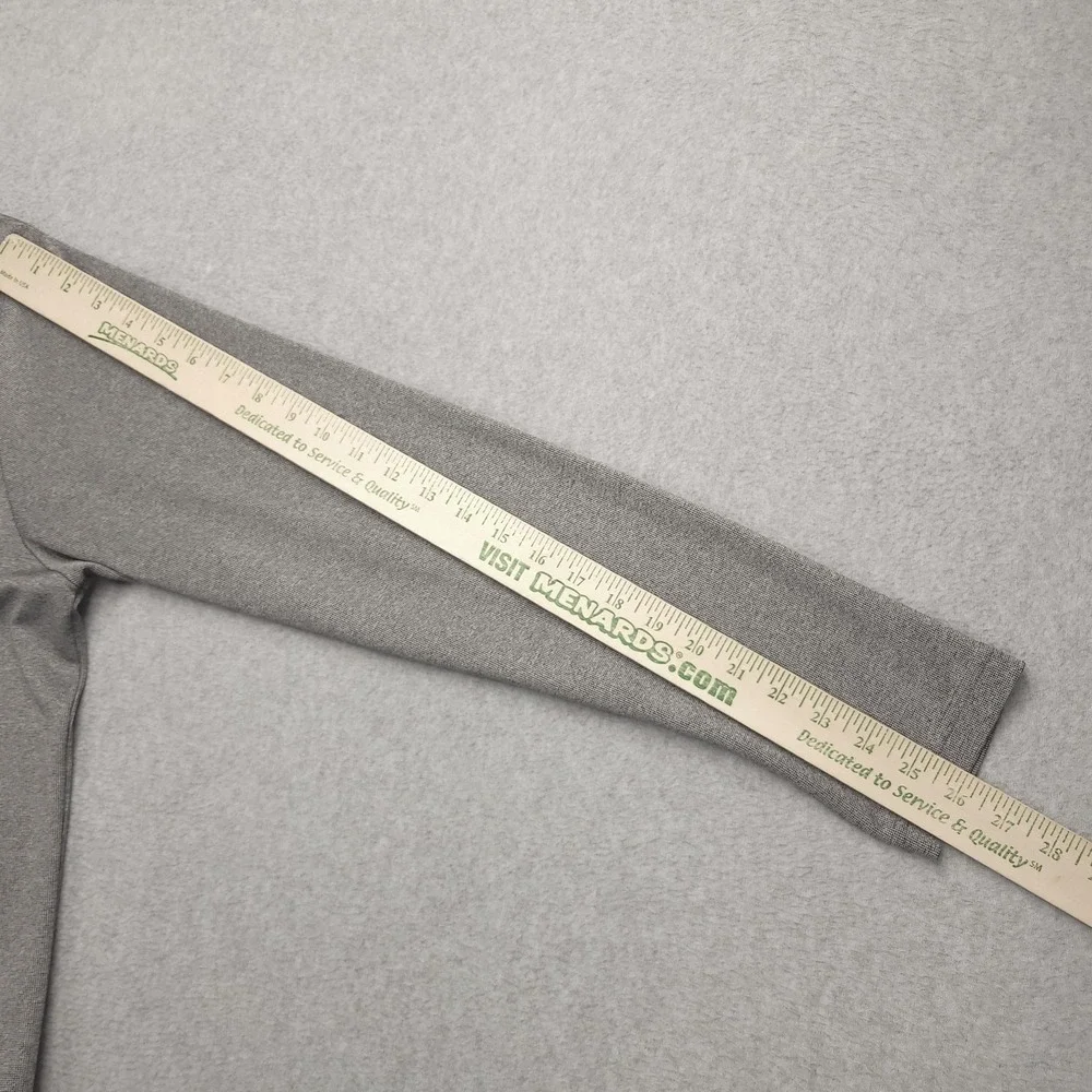 Adidas Polo Shirt Mens XL Gray Solid Climalite Golf Performance Top‎ Long Sleeve